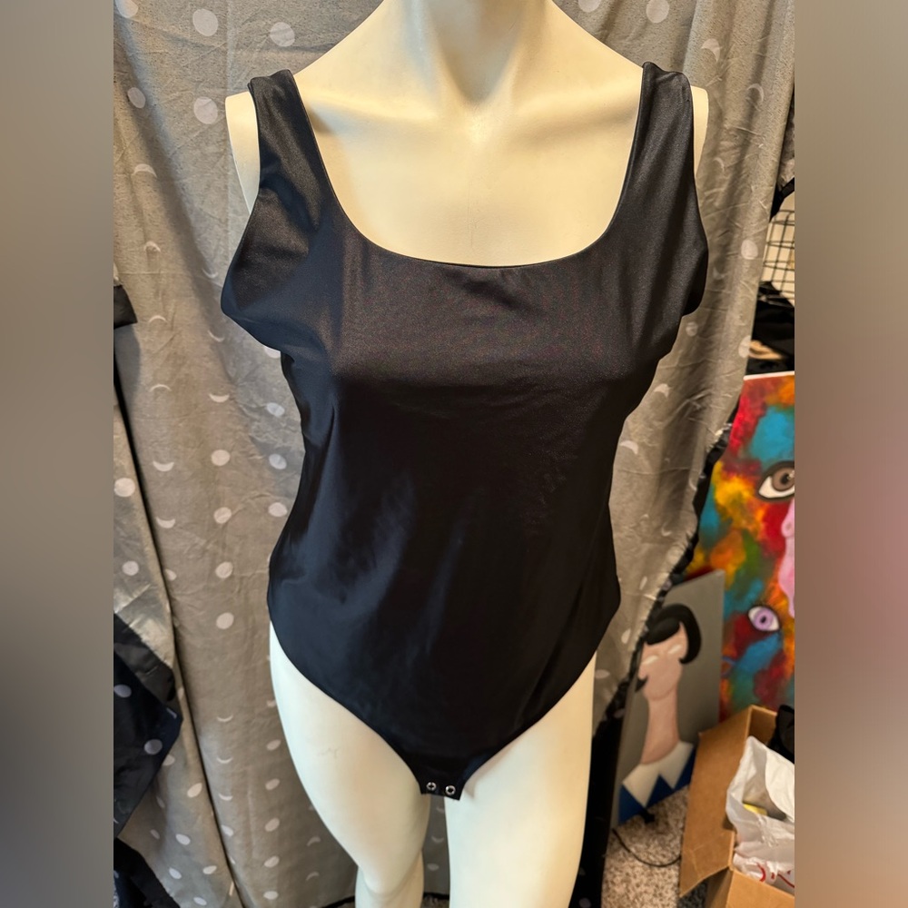 Black bodysuit.